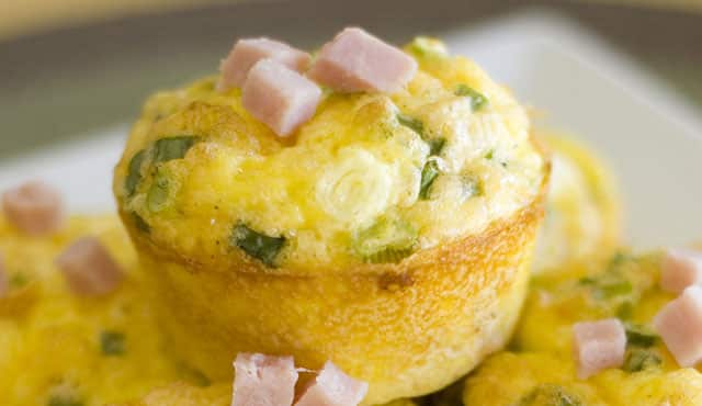 muffins aux poireaux et jambon WW