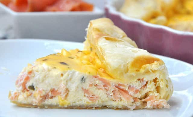 quiche au saumon et à la ricotta avec Thermomix