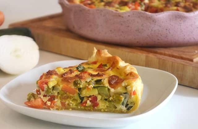 Tarte aux légumes et chèvre WW