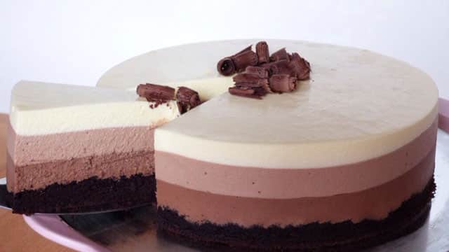 bavarois aux 3 chocolats avec Thermomix