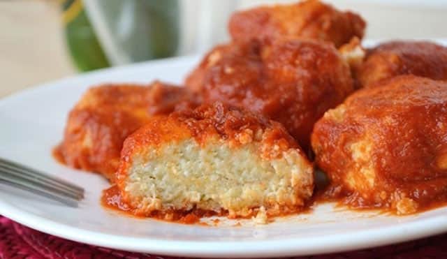 boulettes de ricotta à la sauce tomate WW