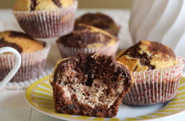 muffins marbrés sans gluten au Thermomix