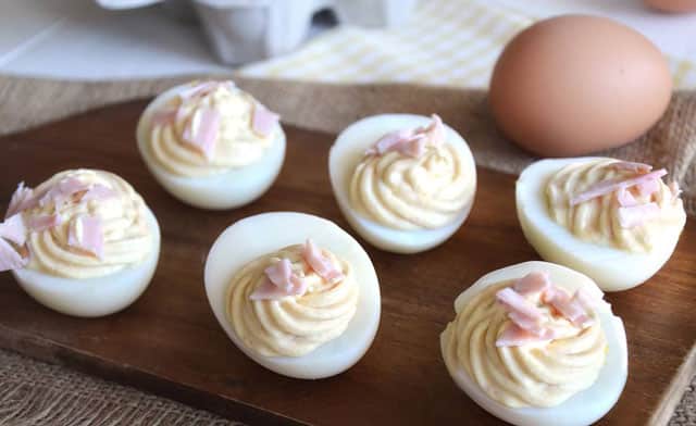 oeufs farcies au jambon avec Thermomix