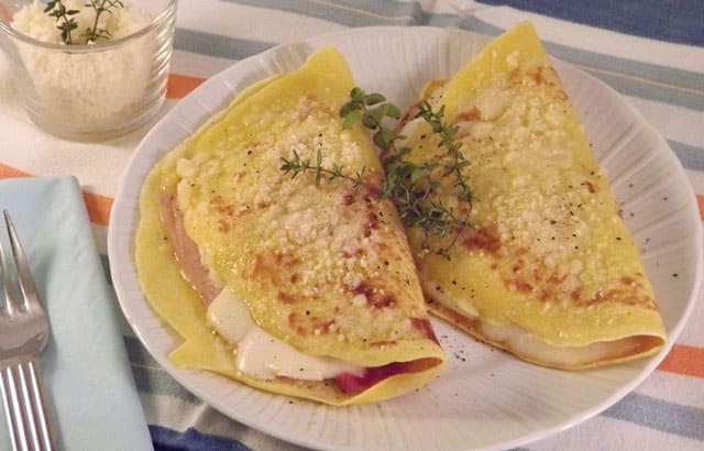 Crêpes croque-monsieur WW