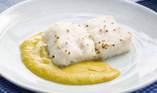 filet de poisson à la sauce à l'ail au Thermomix