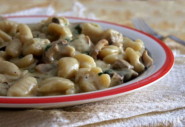 gnocchis à la sauce aux champignons WW