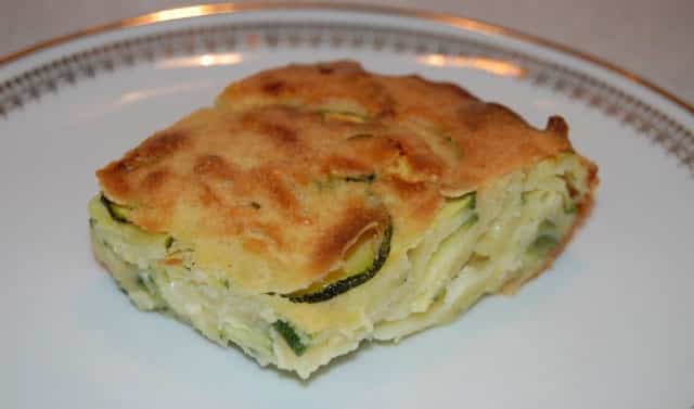 Invisible aux courgettes et parmesan WW