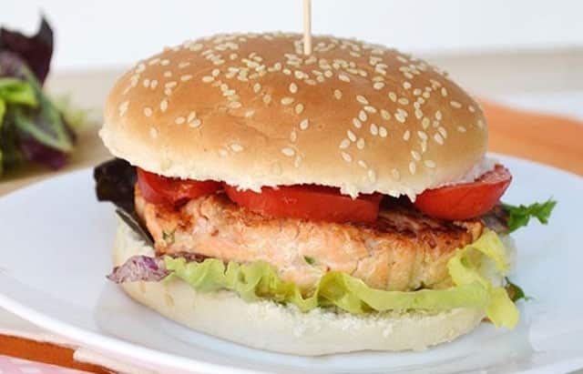 burger léger au saumon WW