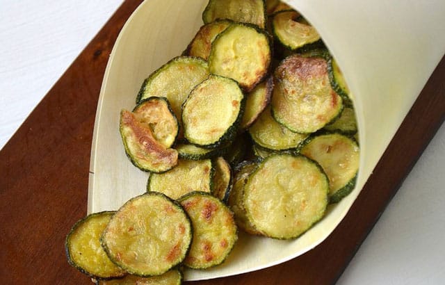 chips de courgettes au four WW