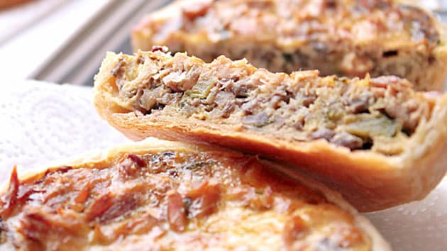 quiche au thon, champignons et courgettes WW