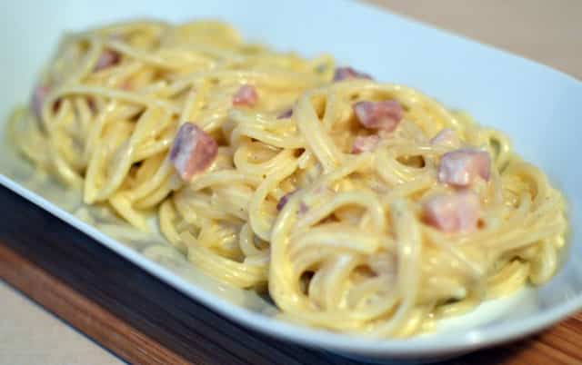 spaghettis à la carbonara au Thermomix