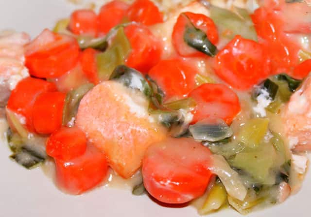 Blanquette légère de saumon WW