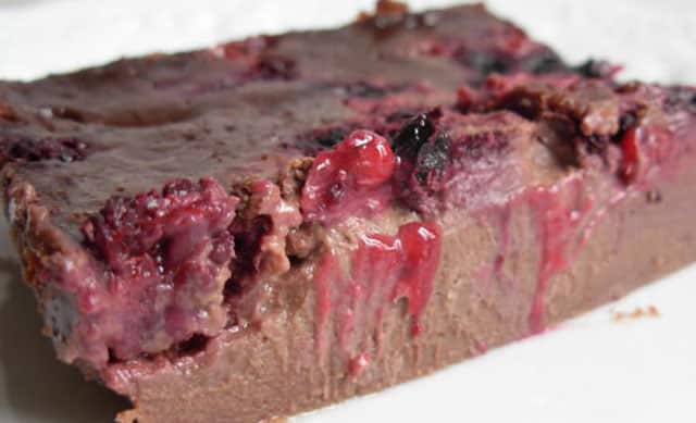 Clafoutis au Chocolat et fruits rouges avec Thermomix