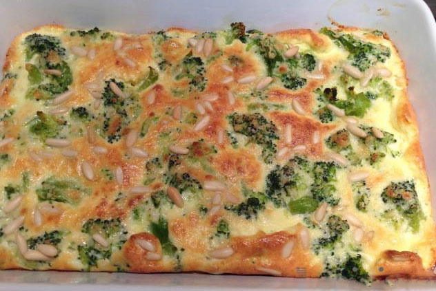 Clafoutis au Brocoli et saumon WW