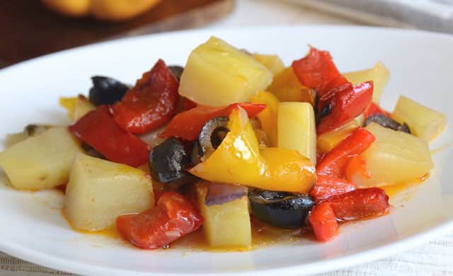 Mijoté de pommes de terre et poivrons WW