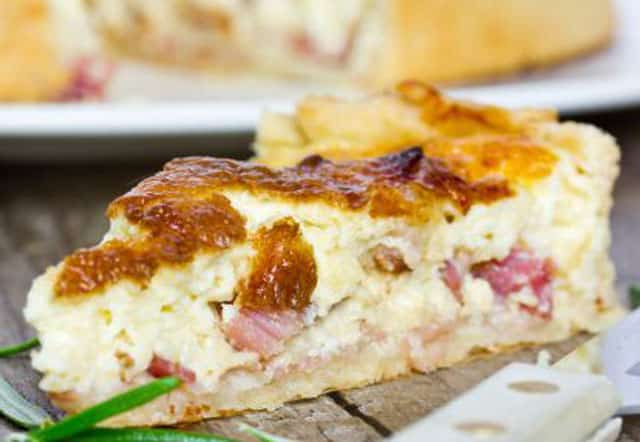 Quiche lorraine légère sans crème WW
