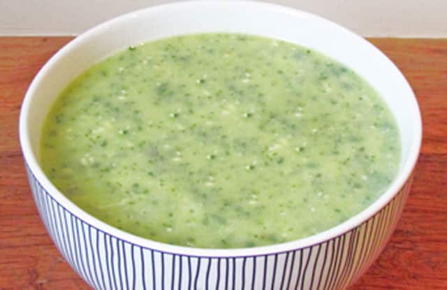 Velouté de courgettes au chèvre frais WW