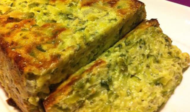 flan de courgettes et quinoa ww