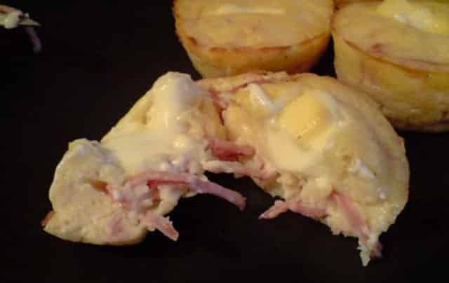 fondant au kiri et jambon WW