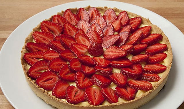tarte légère aux fraises WW