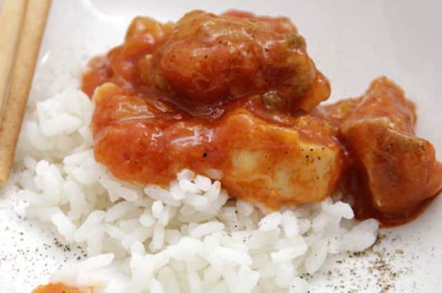 Poulet à la sauce tomate et poivron au Thermomix