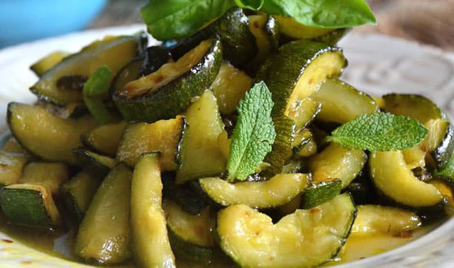 courgettes à l'aigre-douce WW
