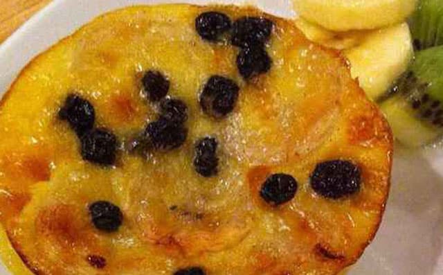 flan léger aux raisins secs WW