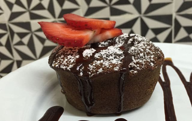 moelleux chocolat au cœur de fraises au Thermomix