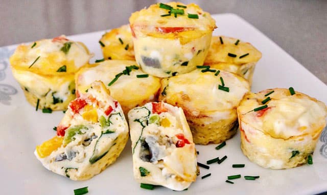 muffins aux oeufs et légumes WW