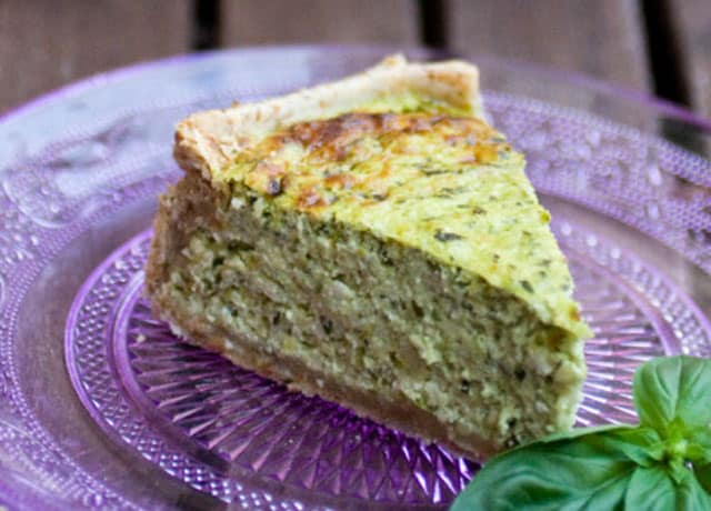 quiche aux courgettes et ricotta WW