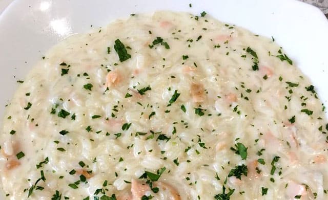 risotto crémeux au saumon au Thermomix