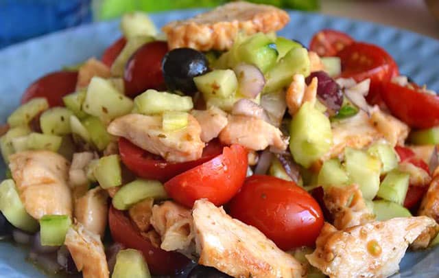 salade grecque au poulet WW