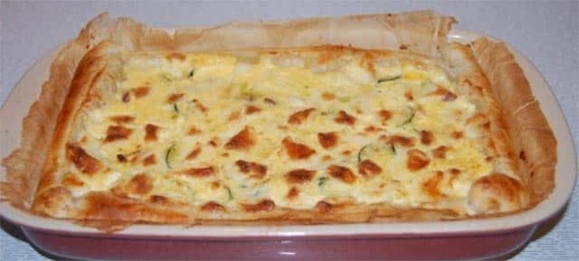 Tarte aux courgettes ww
