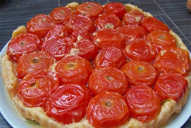 Tarte tatin aux tomates ww