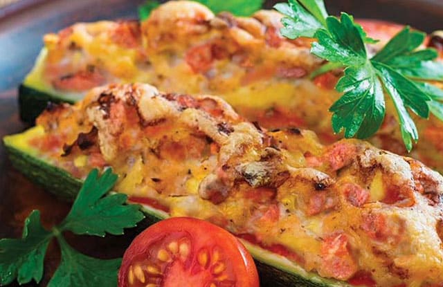 Courgettes Farcies au Chorizo WW