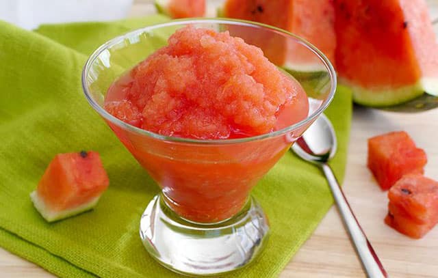 granité à la pastèque au Thermomix