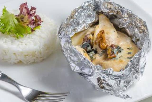 papillote de poulet à la moutarde