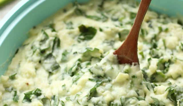 purée de pomme de terre aux épinards et feta WW