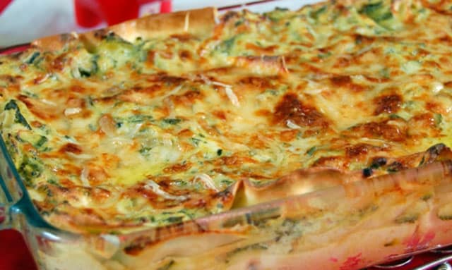 lasagnes aux courgettes et chèvre frais WW