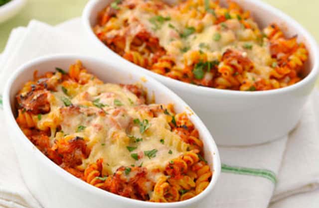gratin des pâtes au thon et tomates WW