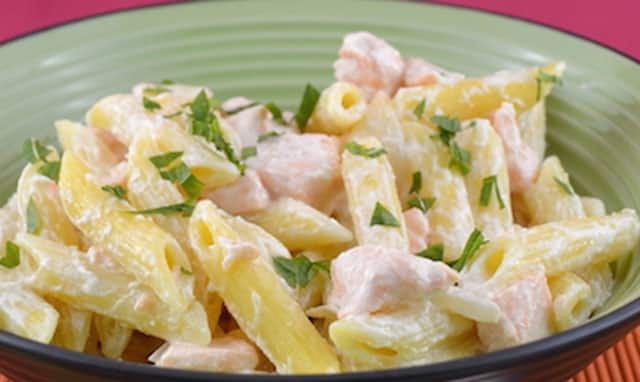 pâtes à la crème et au saumon frais WW