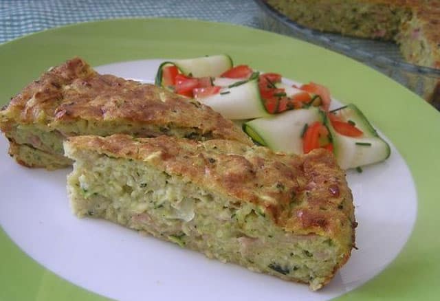 quiche Sans Pâte aux courgettes au Thermomix