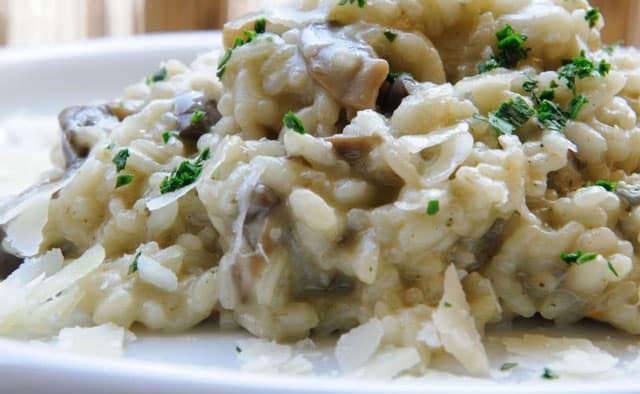 risotto au poulet et champignons WW