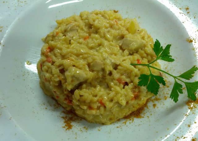 risotto de poulet au curry WW