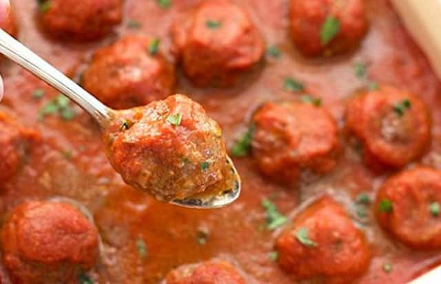 Boulettes de Viande aux Courgettes et Sauce Tomates WW