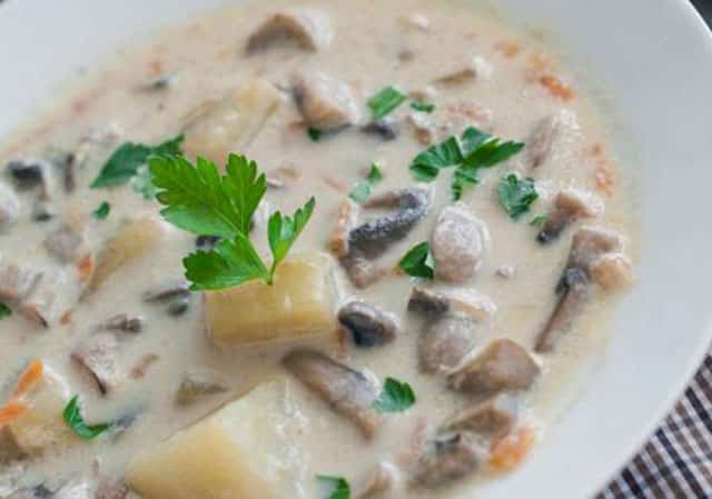 Soupe aux Champignons et Pommes de Terre WW