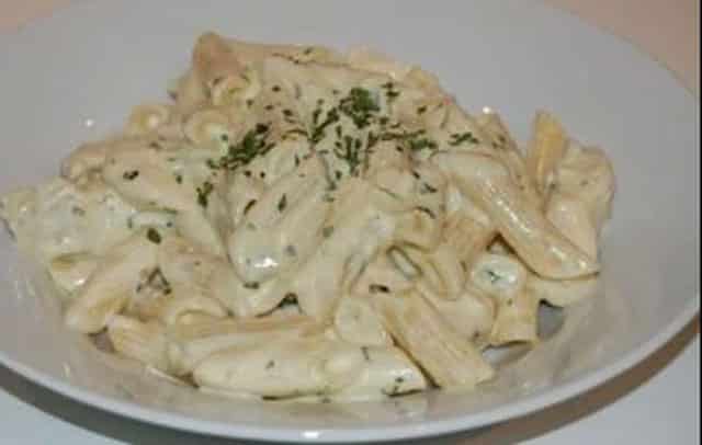 pâtes au poulet et sauce au Boursin WW
