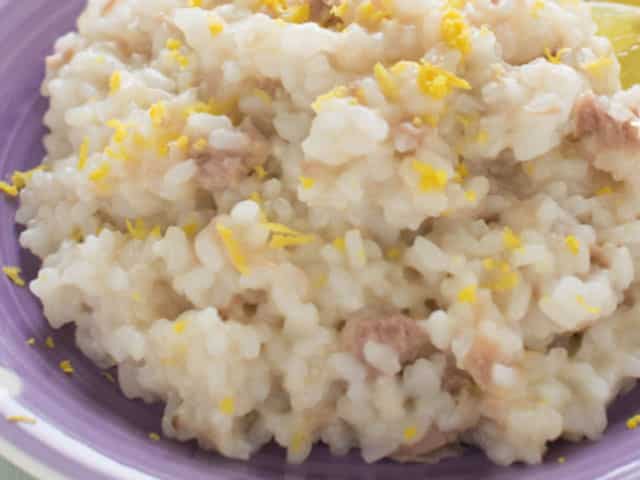 risotto au thon et au citron WW