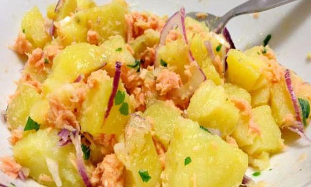 salade de pommes de terre au saumon WW
