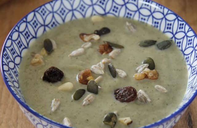 velouté d'automne aux courgettes et champignons WW